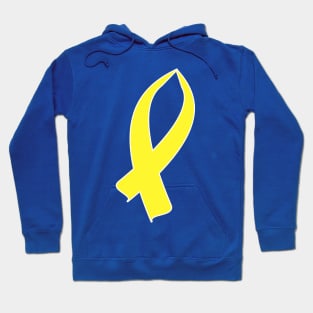 Awareness Ribbon (Yellow) Hoodie